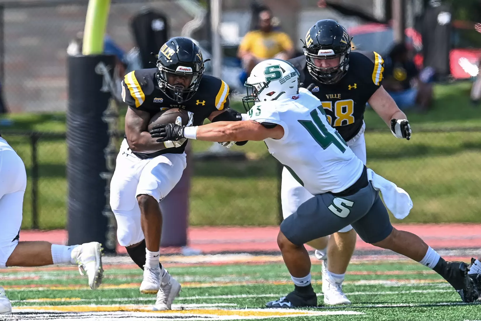 Millersville vs. Slippery Rock in football action at Chryst Field at Beimsderfer Stadium in Millersville on Saturday, September 17, 2022.
