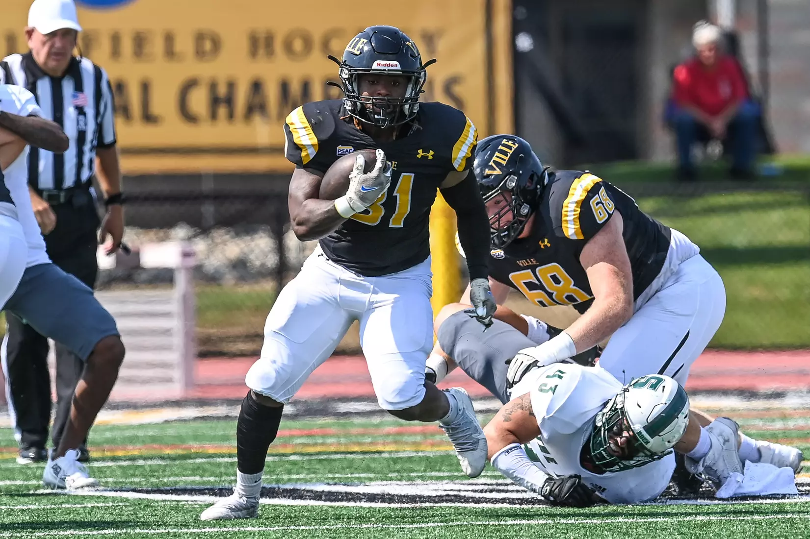 Millersville vs. Slippery Rock in football action at Chryst Field at Beimsderfer Stadium in Millersville on Saturday, September 17, 2022.