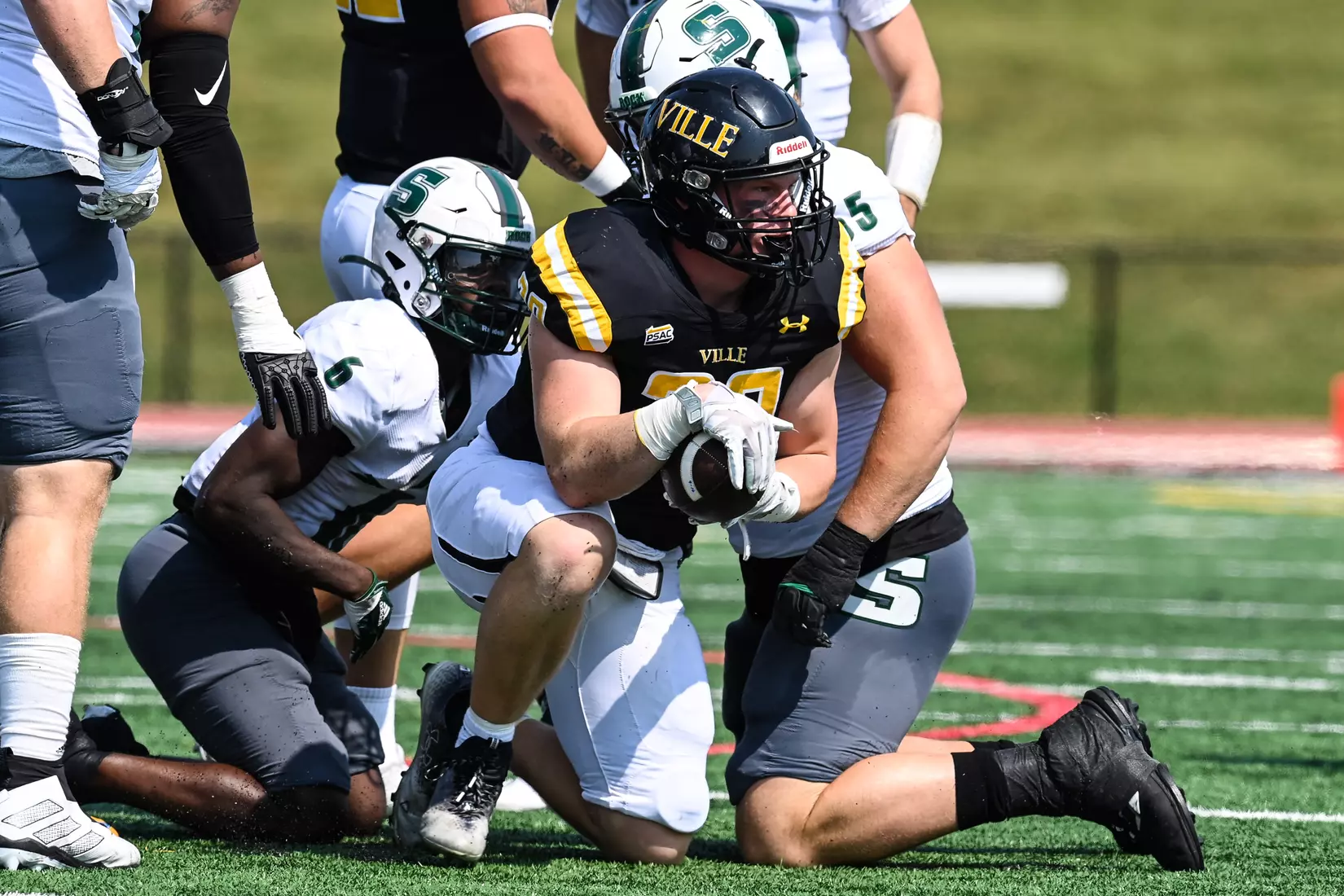 Millersville vs. Slippery Rock in football action at Chryst Field at Beimsderfer Stadium in Millersville on Saturday, September 17, 2022.