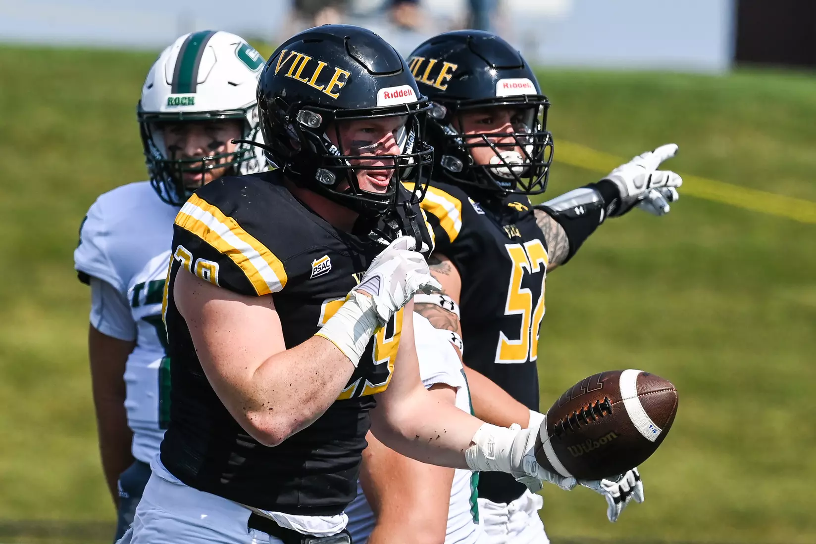 Millersville vs. Slippery Rock in football action at Chryst Field at Beimsderfer Stadium in Millersville on Saturday, September 17, 2022.