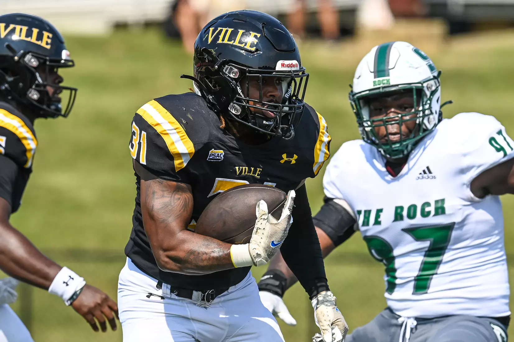 Millersville vs. Slippery Rock in football action at Chryst Field at Beimsderfer Stadium in Millersville on Saturday, September 17, 2022.