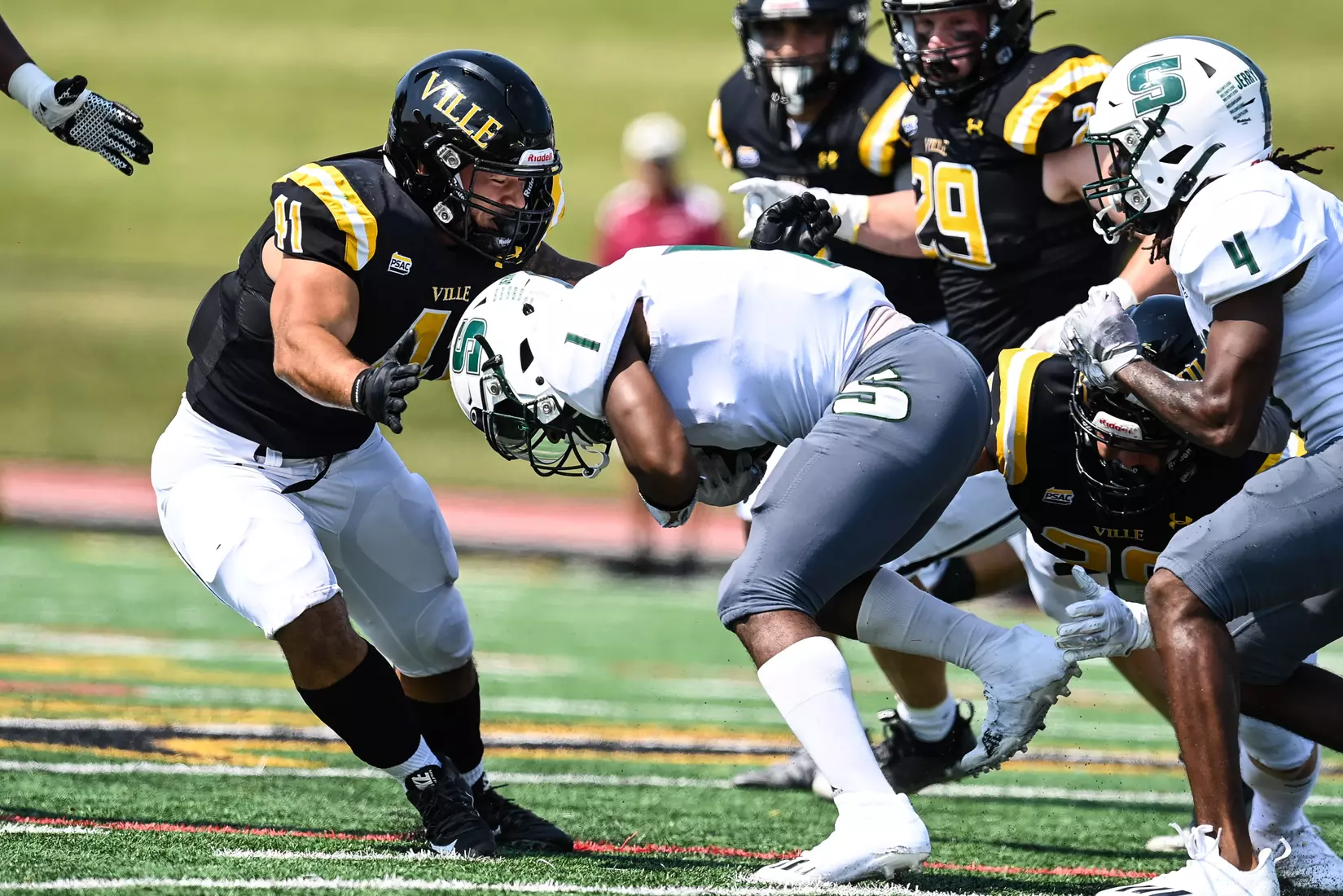 Millersville vs. Slippery Rock in football action at Chryst Field at Beimsderfer Stadium in Millersville on Saturday, September 17, 2022.