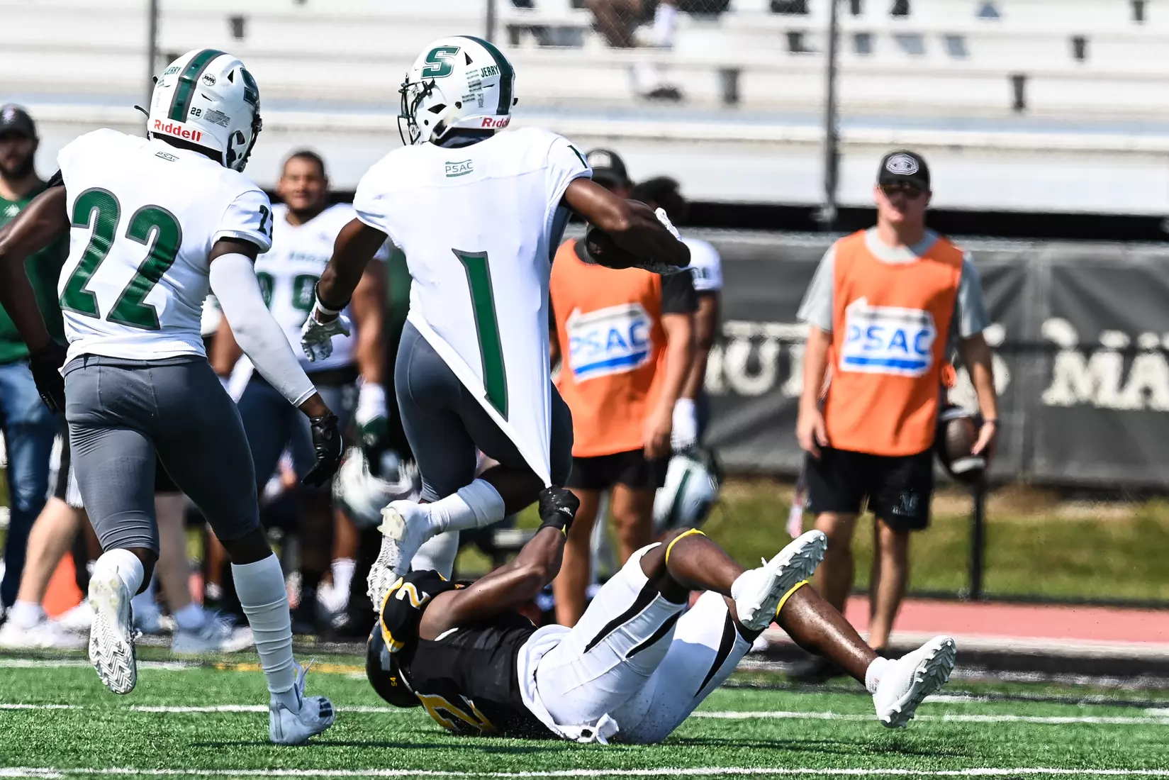 Millersville vs. Slippery Rock in football action at Chryst Field at Beimsderfer Stadium in Millersville on Saturday, September 17, 2022.