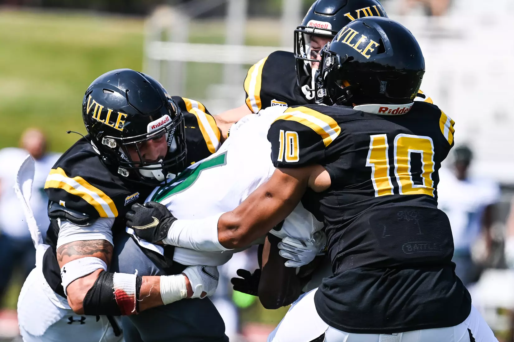 Millersville vs. Slippery Rock in football action at Chryst Field at Beimsderfer Stadium in Millersville on Saturday, September 17, 2022.