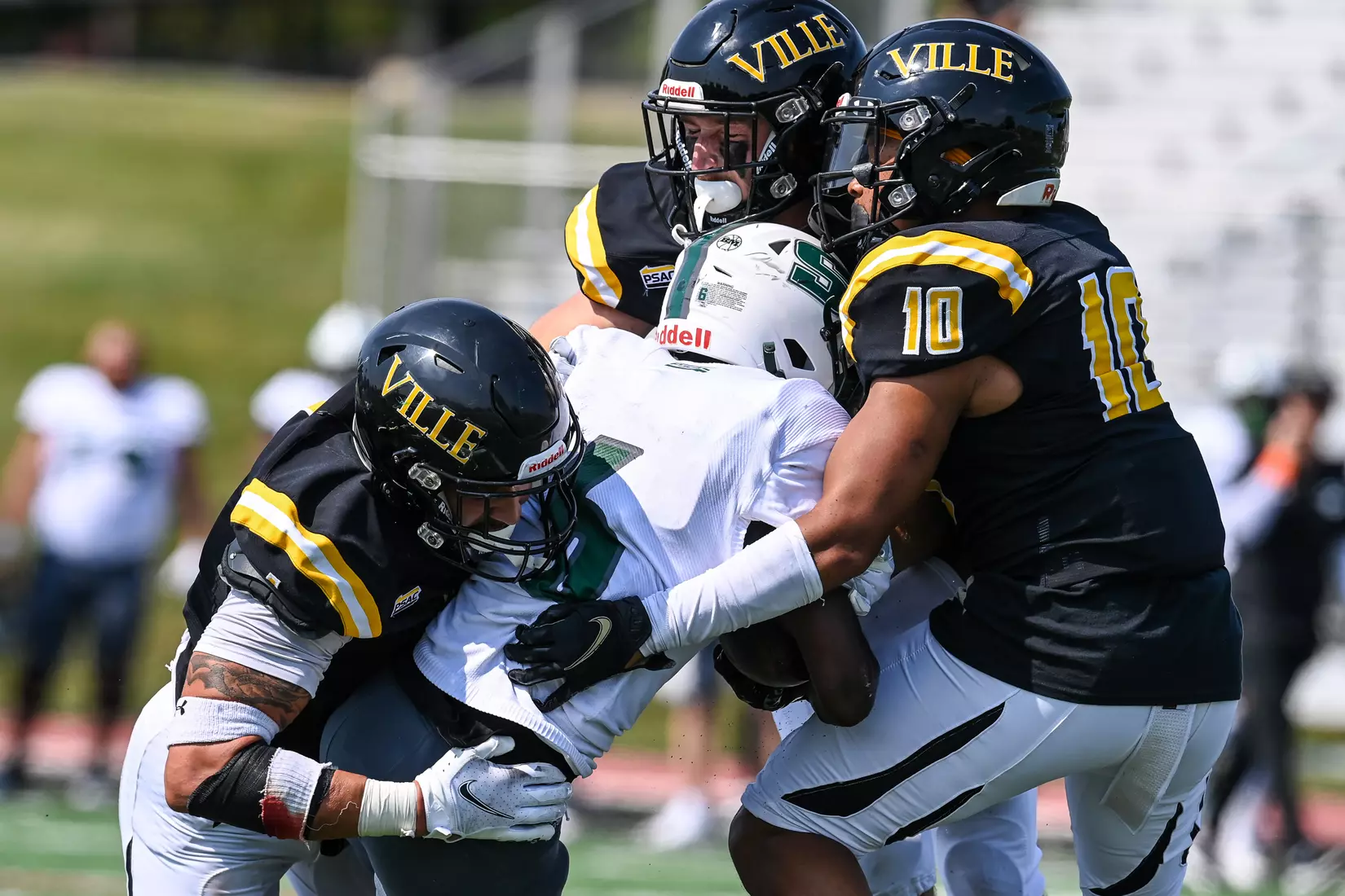 Millersville vs. Slippery Rock in football action at Chryst Field at Beimsderfer Stadium in Millersville on Saturday, September 17, 2022.