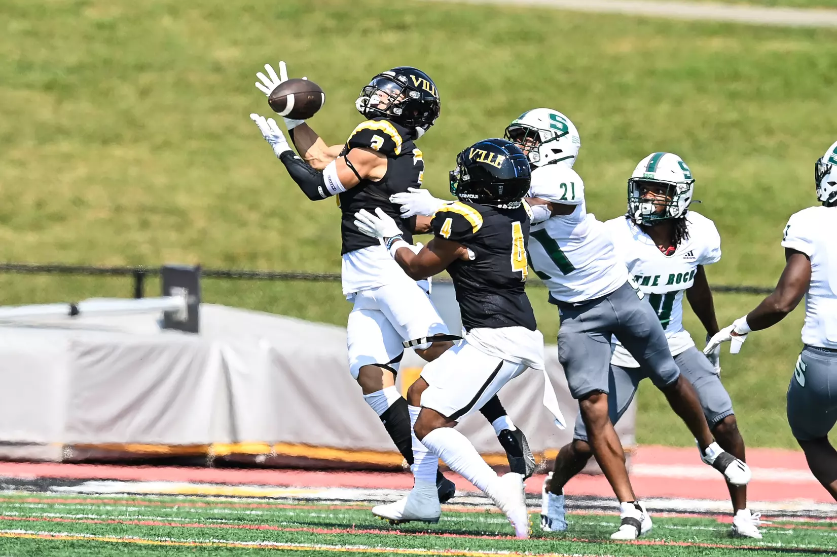 Millersville vs. Slippery Rock in football action at Chryst Field at Beimsderfer Stadium in Millersville on Saturday, September 17, 2022.