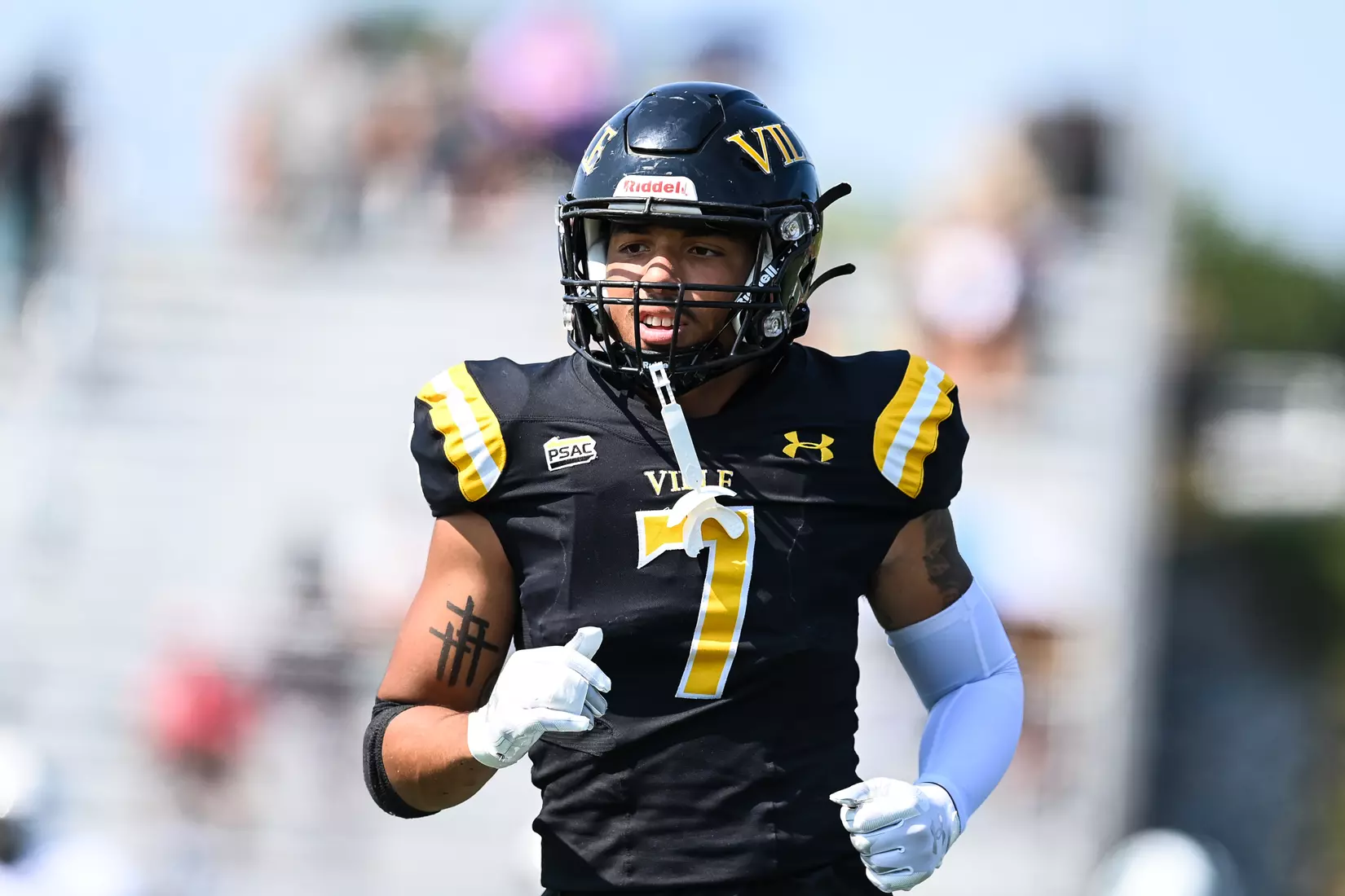 Millersville vs. Slippery Rock in football action at Chryst Field at Beimsderfer Stadium in Millersville on Saturday, September 17, 2022.