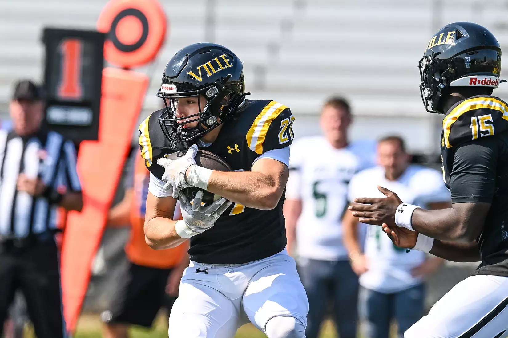 Millersville vs. Slippery Rock in football action at Chryst Field at Beimsderfer Stadium in Millersville on Saturday, September 17, 2022.