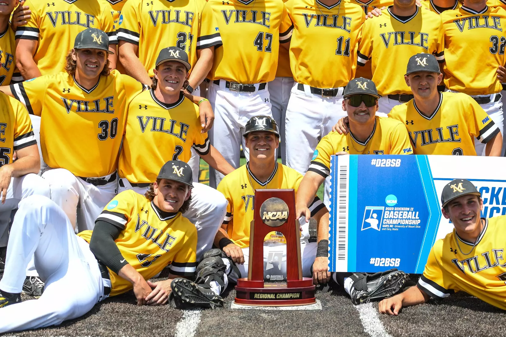 Millersville vs. Seton Hill game 2 of the NCAA DII Atlantic Super Regional action at Cooper Park in Millersville on Saturday, May 27, 2023. Mark Palczewski/Millersville Athletics.