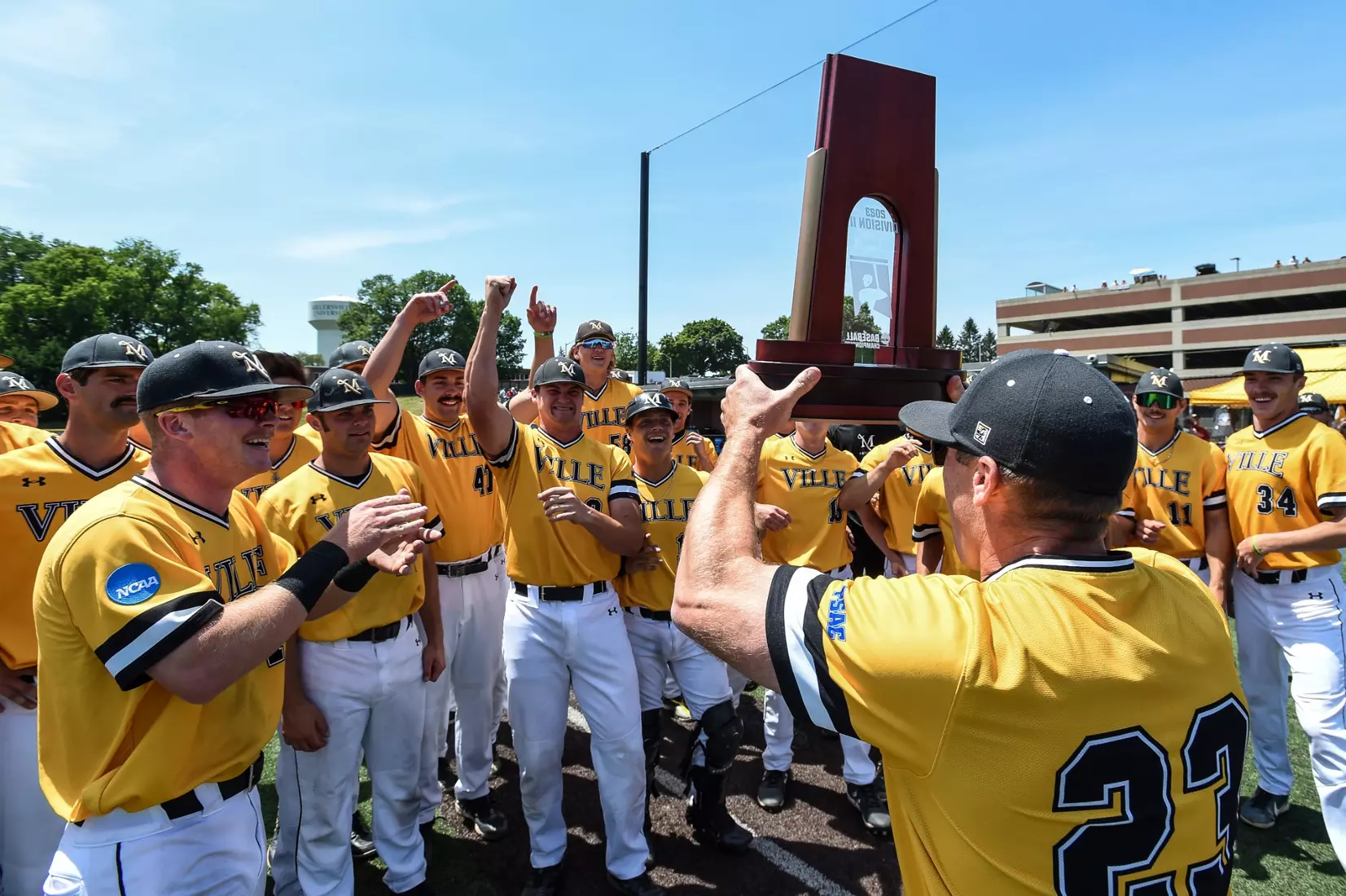 Millersville vs. Seton Hill game 2 of the NCAA DII Atlantic Super Regional action at Cooper Park in Millersville on Saturday, May 27, 2023. Mark Palczewski/Millersville Athletics.