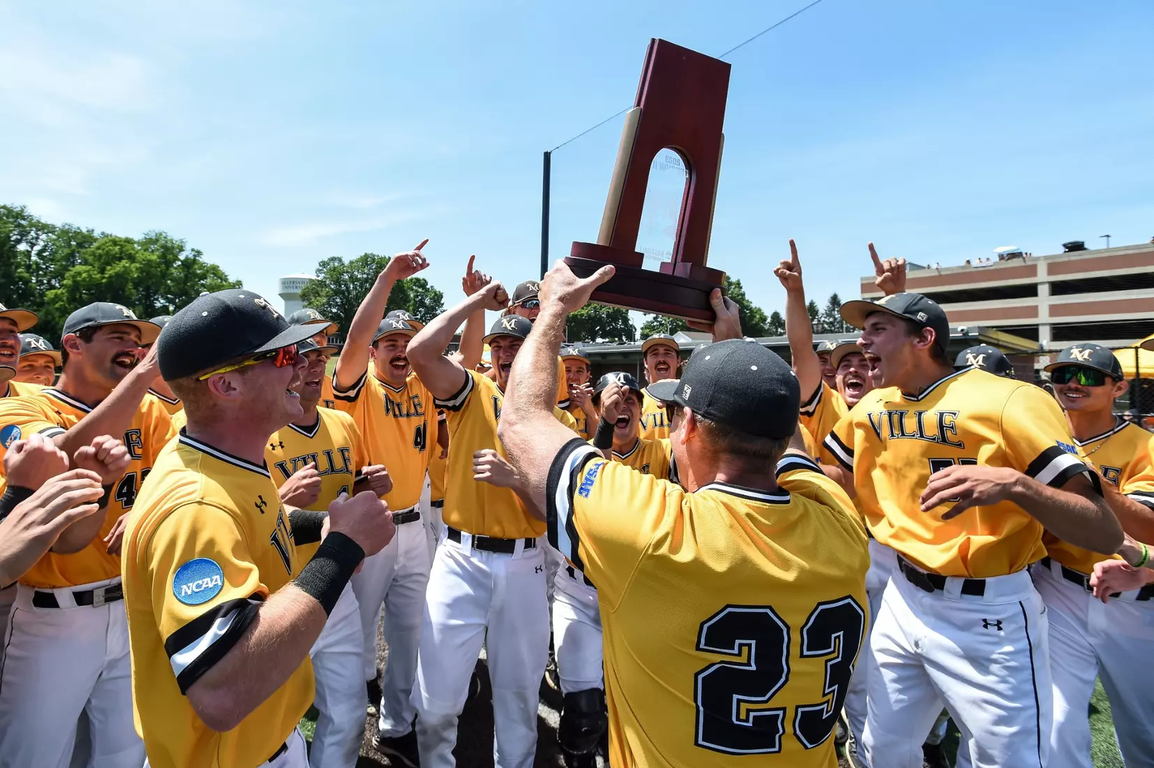 Millersville vs. Seton Hill game 2 of the NCAA DII Atlantic Super Regional action at Cooper Park in Millersville on Saturday, May 27, 2023. Mark Palczewski/Millersville Athletics.