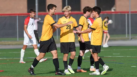 Men's Soccer PK Celebration vs. Shippensburg