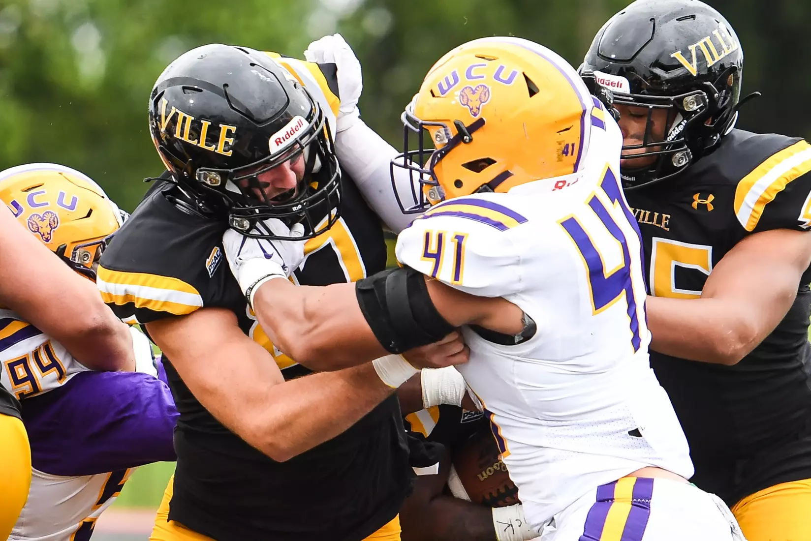Millersville vs. West Chester in PSAC football action at Biemesderfer Stadium in Millersville on Saturday, September 23, 2023. Mark Palczewski/Millersville Athletics.