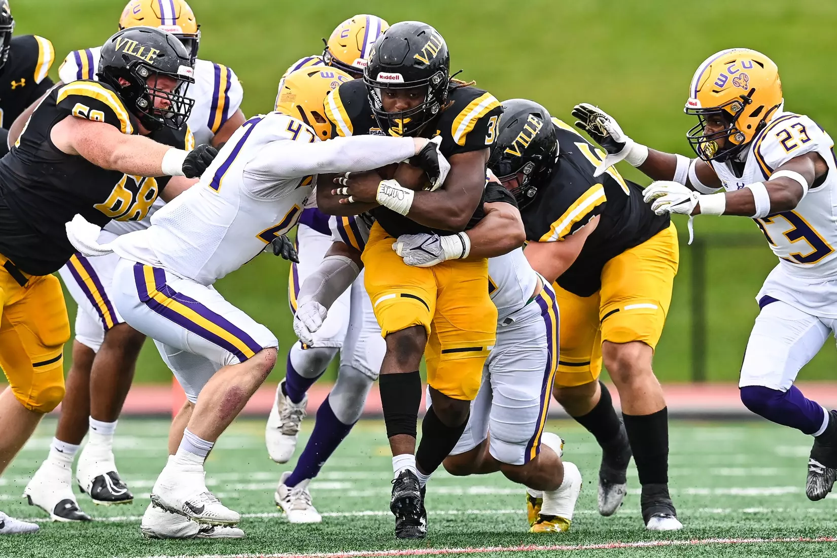 Millersville vs. West Chester in PSAC football action at Biemesderfer Stadium in Millersville on Saturday, September 23, 2023. Mark Palczewski/Millersville Athletics.