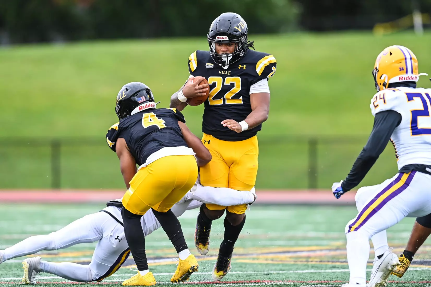 Millersville vs. West Chester in PSAC football action at Biemesderfer Stadium in Millersville on Saturday, September 23, 2023. Mark Palczewski/Millersville Athletics.