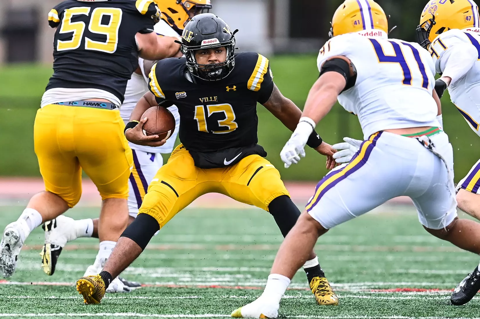 Millersville vs. West Chester in PSAC football action at Biemesderfer Stadium in Millersville on Saturday, September 23, 2023. Mark Palczewski/Millersville Athletics.