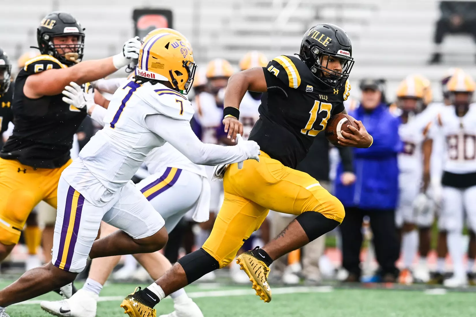 Millersville vs. West Chester in PSAC football action at Biemesderfer Stadium in Millersville on Saturday, September 23, 2023. Mark Palczewski/Millersville Athletics.