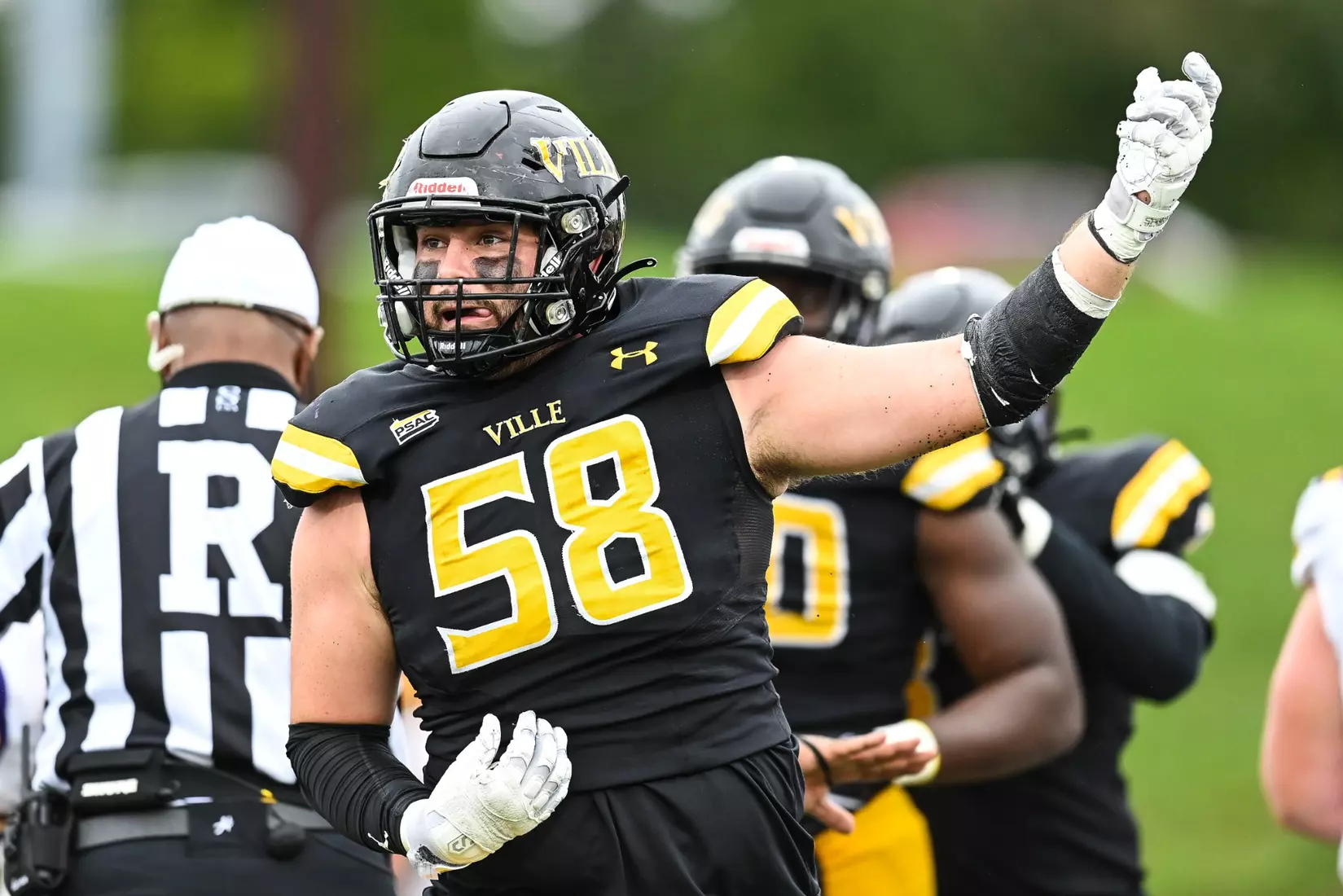 Millersville vs. West Chester in PSAC football action at Biemesderfer Stadium in Millersville on Saturday, September 23, 2023. Mark Palczewski/Millersville Athletics.