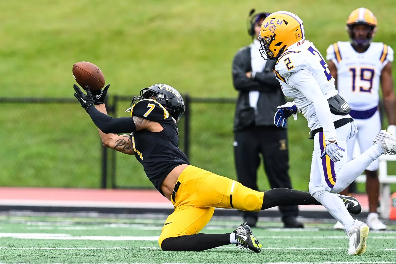 Millersville vs. West Chester in PSAC football action at Biemesderfer Stadium in Millersville on Saturday, September 23, 2023. Mark Palczewski/Millersville Athletics.