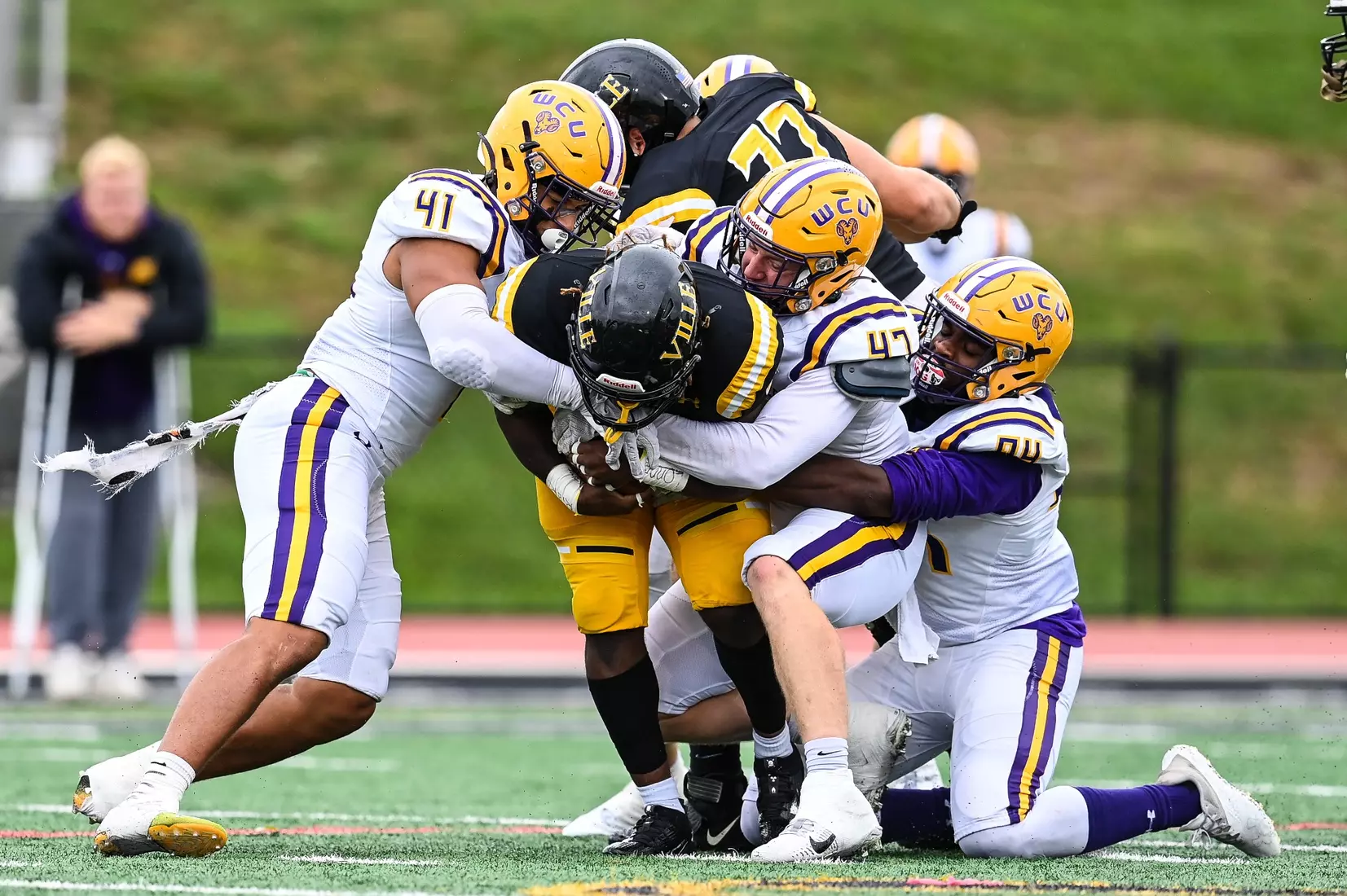 Millersville vs. West Chester in PSAC football action at Biemesderfer Stadium in Millersville on Saturday, September 23, 2023. Mark Palczewski/Millersville Athletics.