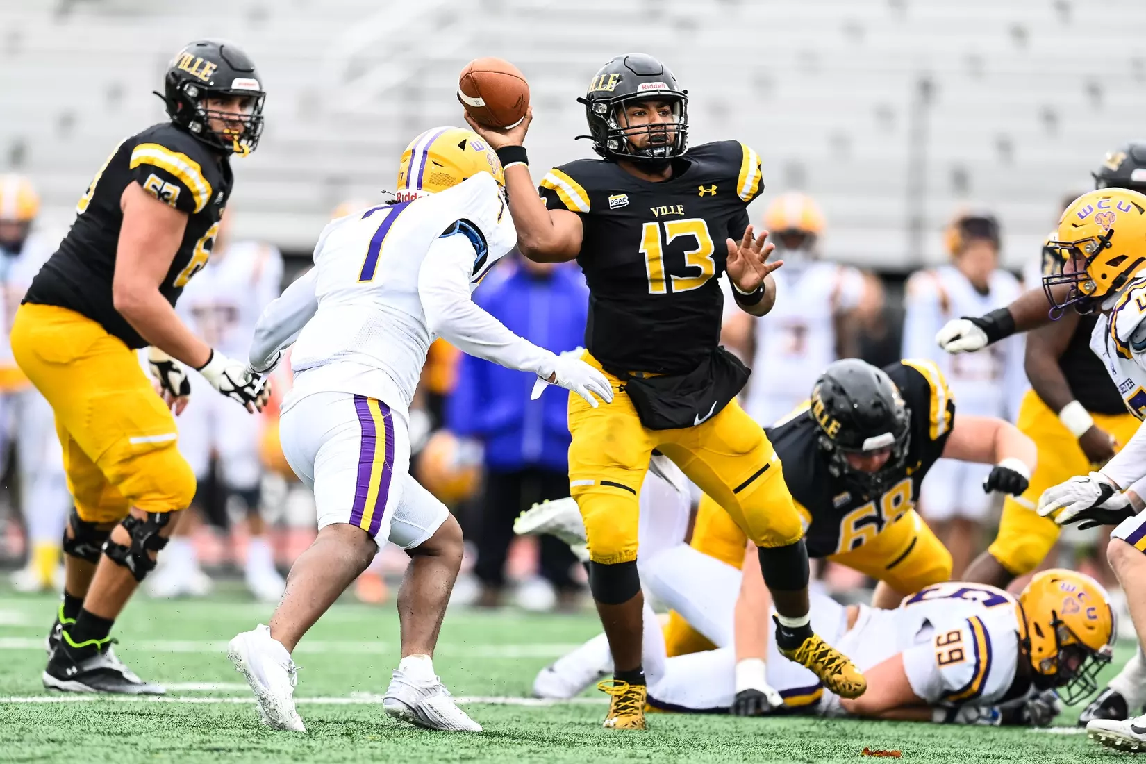 Millersville vs. West Chester in PSAC football action at Biemesderfer Stadium in Millersville on Saturday, September 23, 2023. Mark Palczewski/Millersville Athletics.