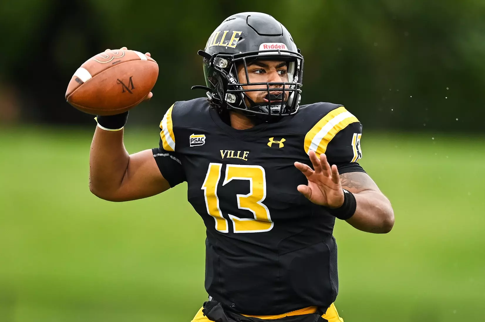 Millersville vs. West Chester in PSAC football action at Biemesderfer Stadium in Millersville on Saturday, September 23, 2023. Mark Palczewski/Millersville Athletics.