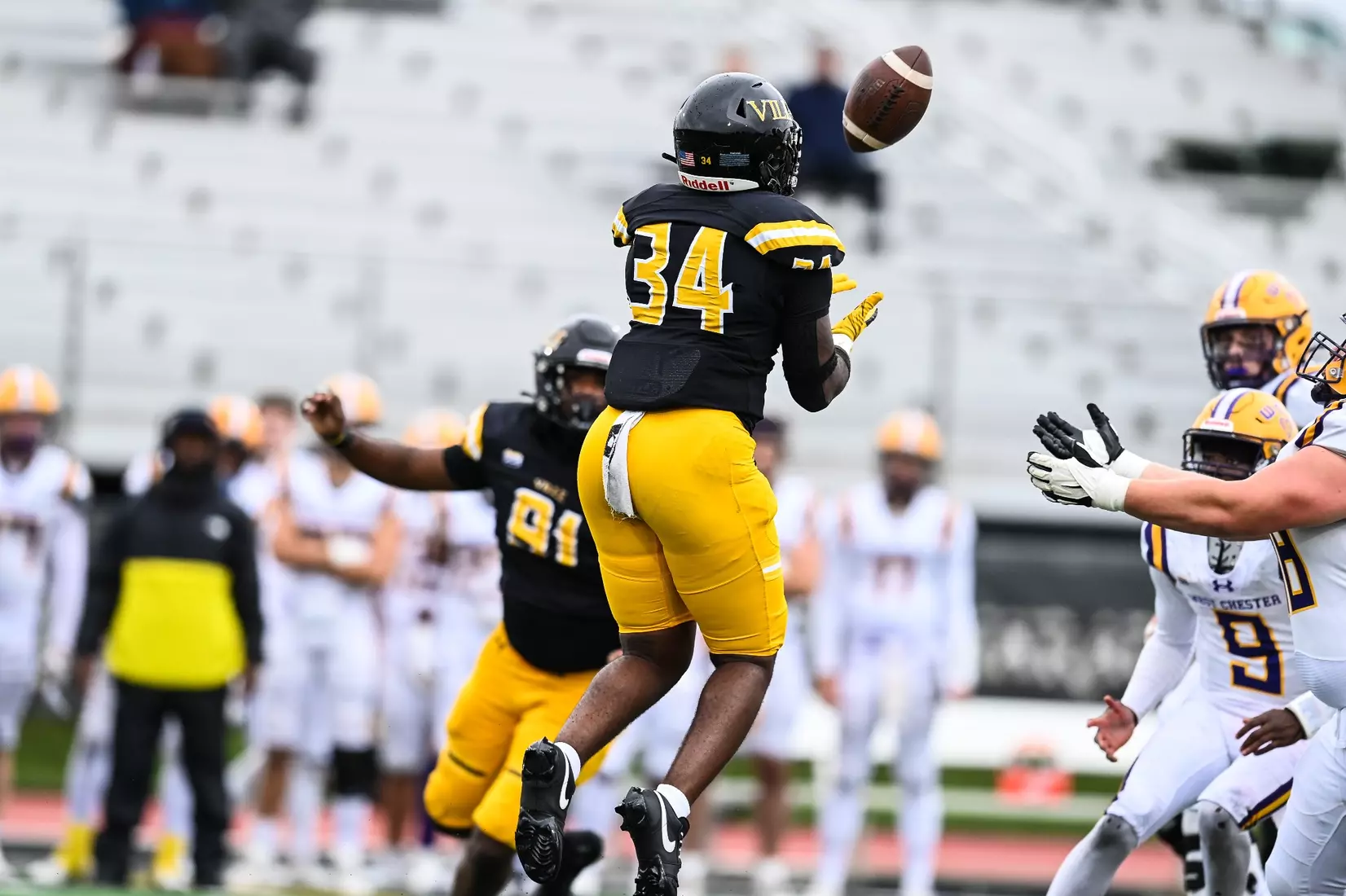 Millersville vs. West Chester in PSAC football action at Biemesderfer Stadium in Millersville on Saturday, September 23, 2023. Mark Palczewski/Millersville Athletics.