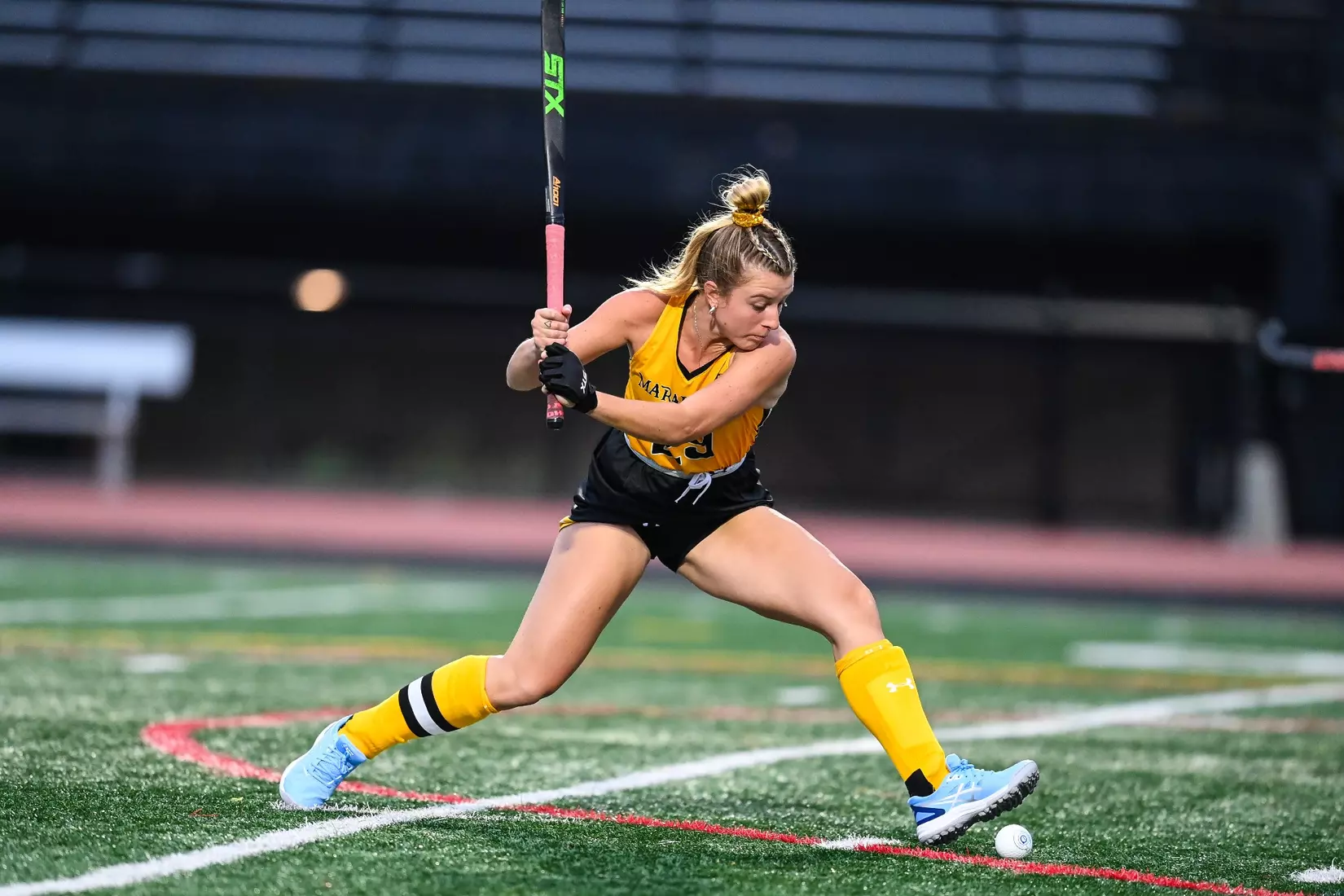 Millersville vs. Mercy in PSAC field hockey action at Biemesderfer Stadium in Millersville on Thursday, September 28, 2023. Mark Palczewski/Millersville Athletics.