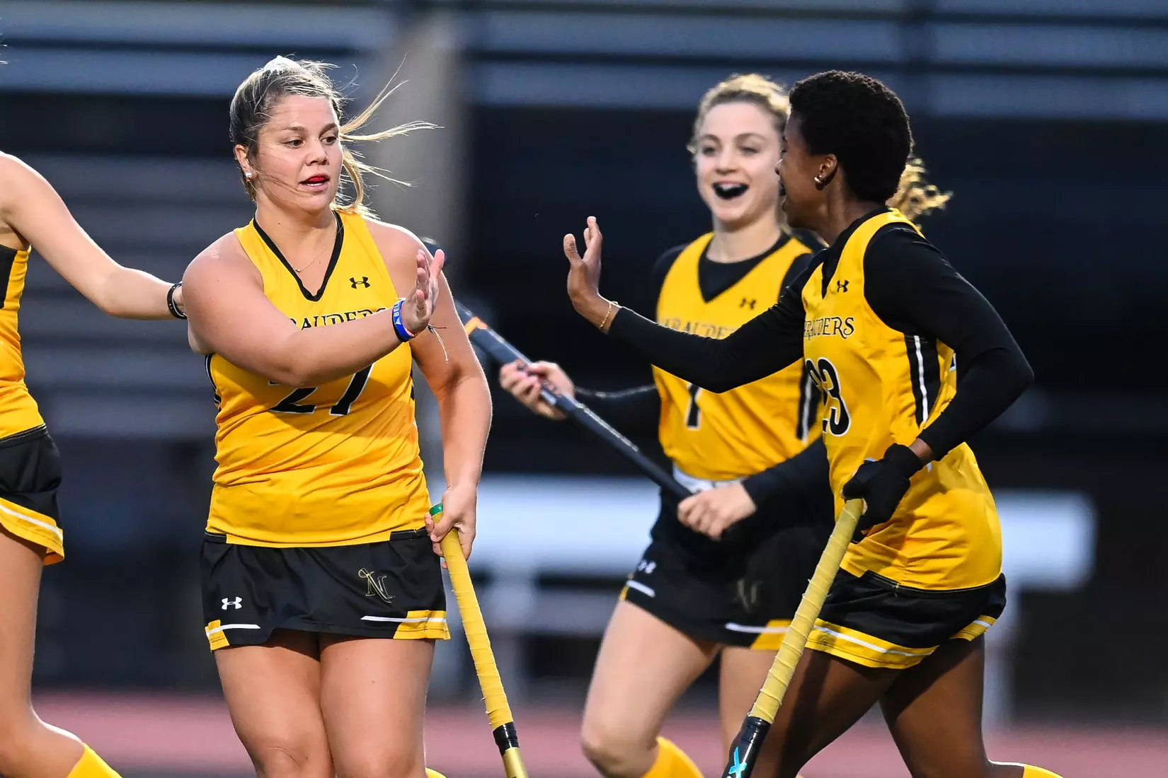 Millersville vs. Mercy in PSAC field hockey action at Biemesderfer Stadium in Millersville on Thursday, September 28, 2023. Mark Palczewski/Millersville Athletics.