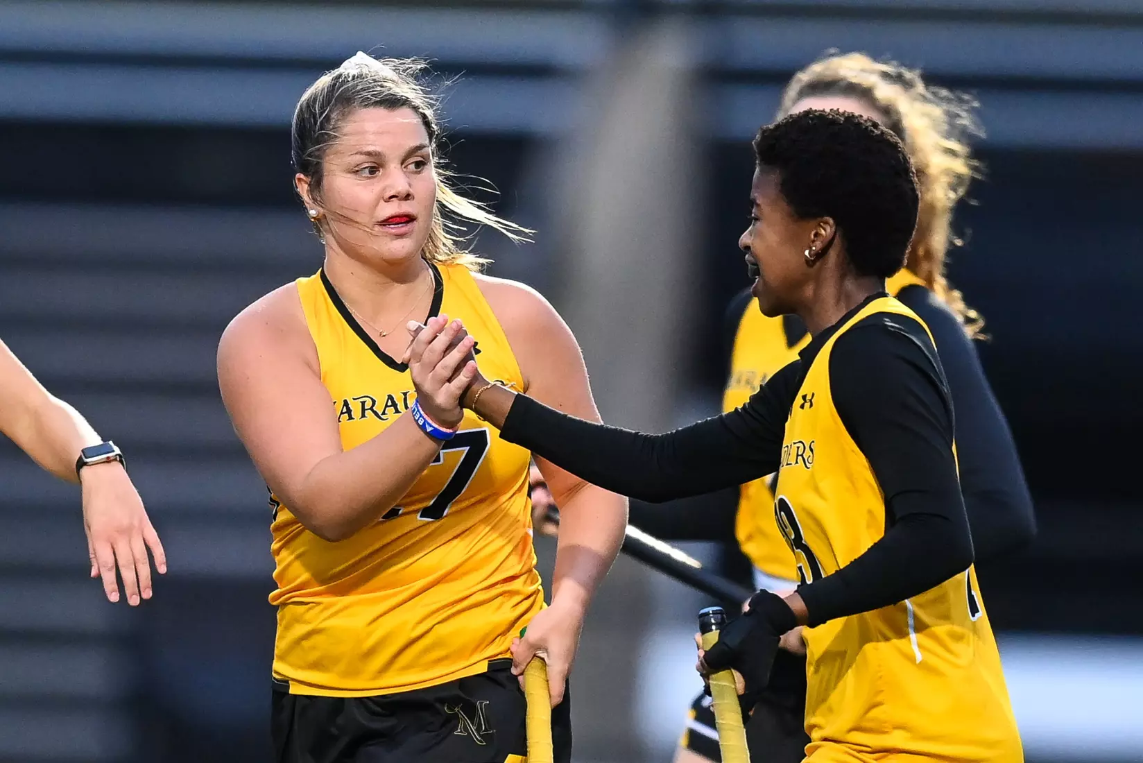 Millersville vs. Mercy in PSAC field hockey action at Biemesderfer Stadium in Millersville on Thursday, September 28, 2023. Mark Palczewski/Millersville Athletics.