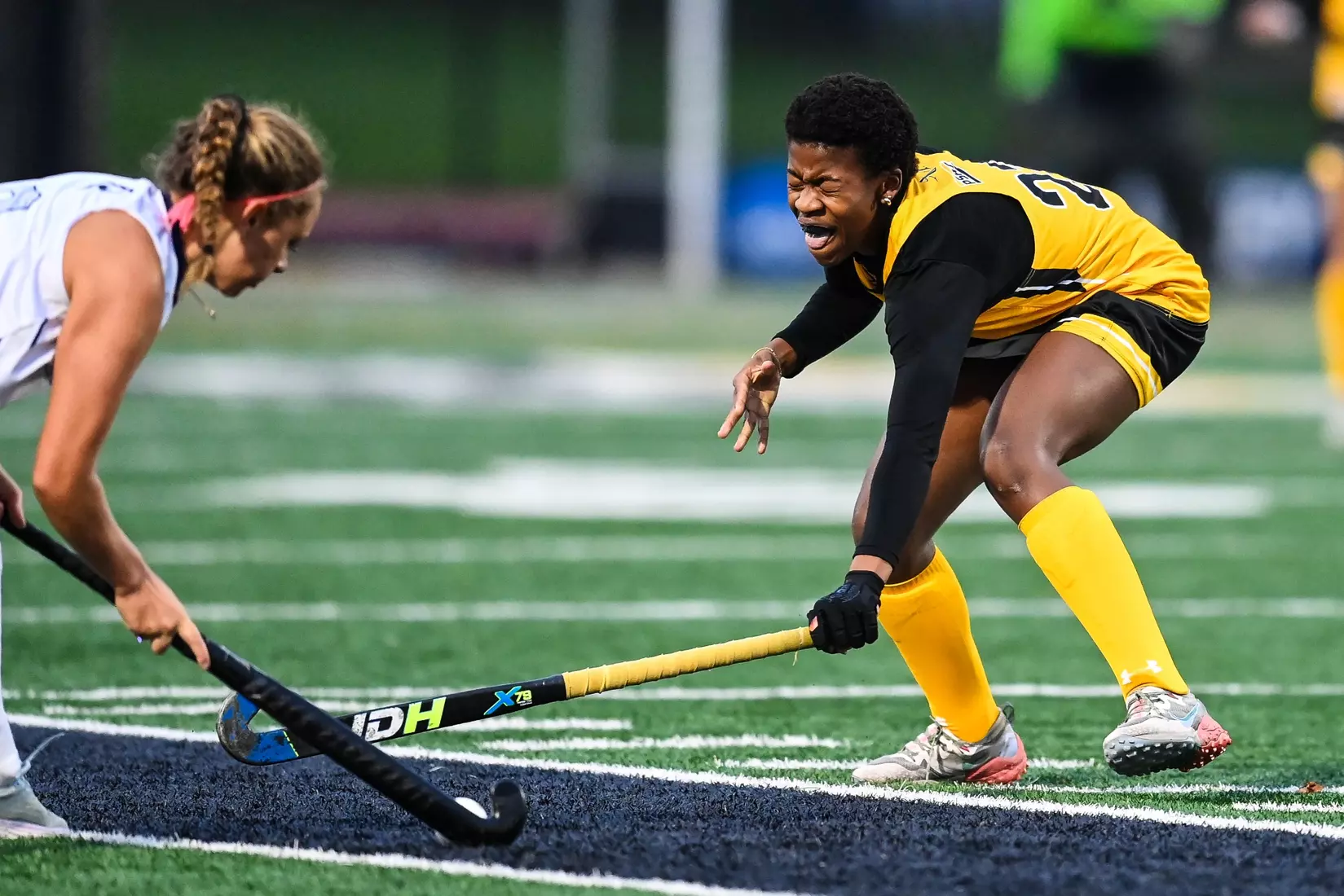 Millersville vs. Mercy in PSAC field hockey action at Biemesderfer Stadium in Millersville on Thursday, September 28, 2023. Mark Palczewski/Millersville Athletics.