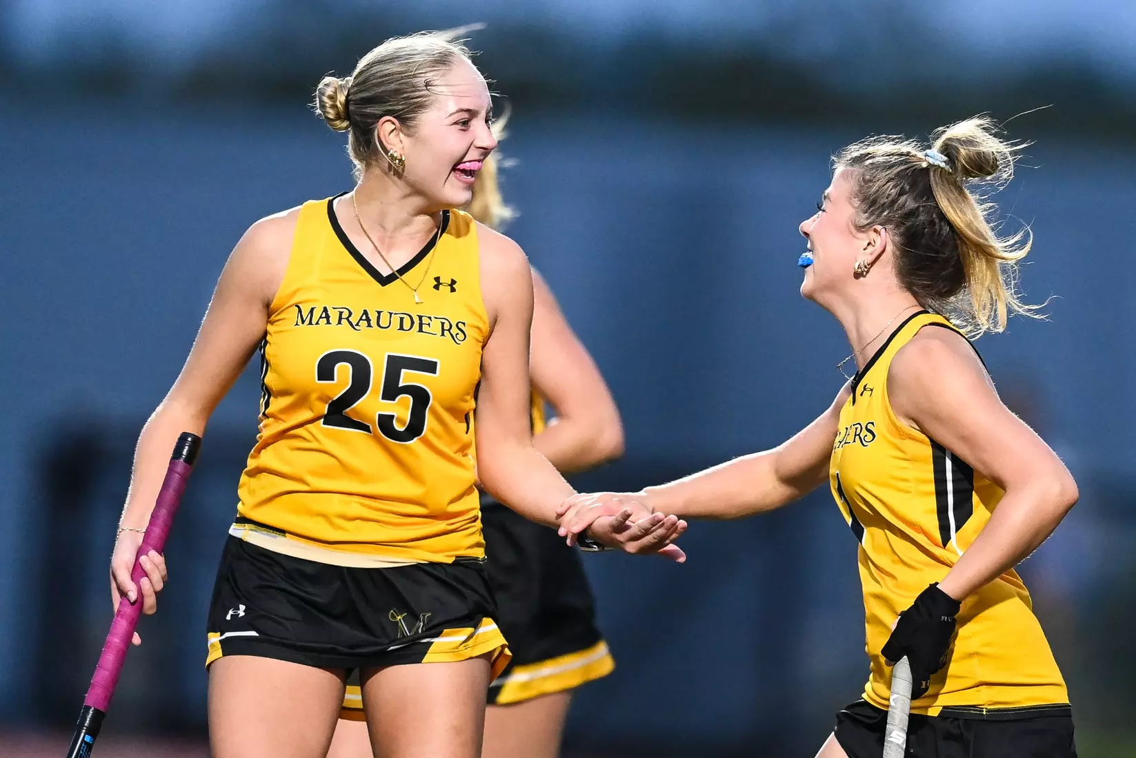Millersville vs. Mercy in PSAC field hockey action at Biemesderfer Stadium in Millersville on Thursday, September 28, 2023. Mark Palczewski/Millersville Athletics.