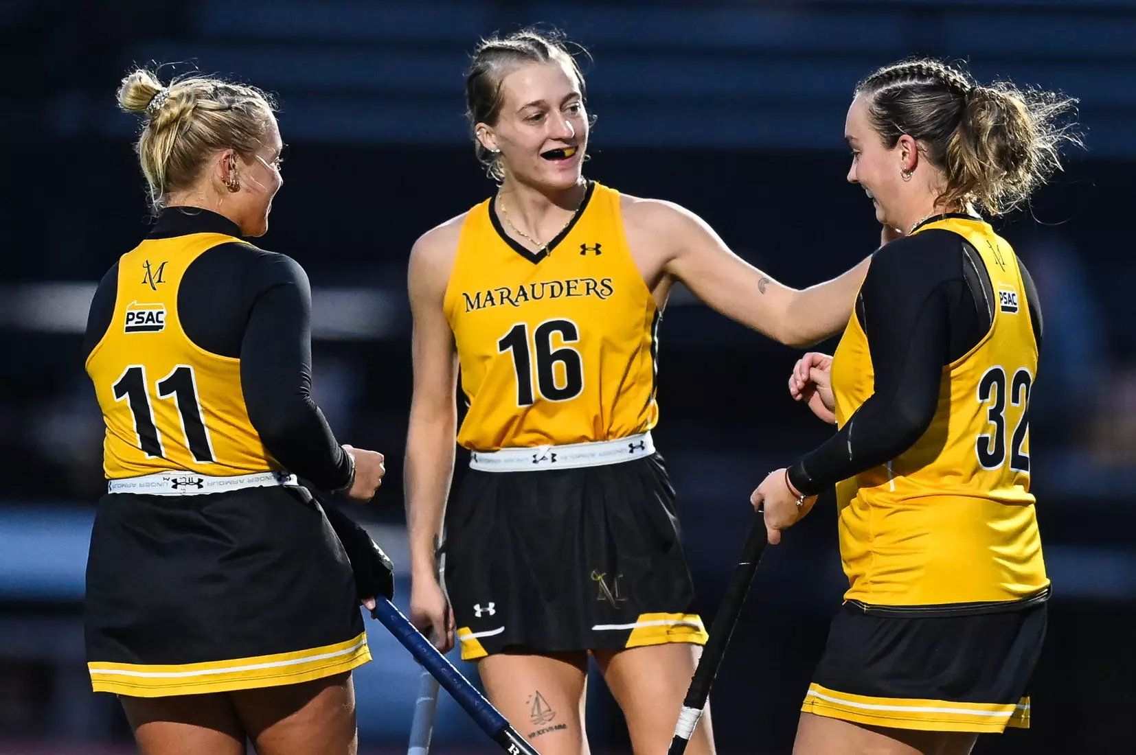 Millersville vs. Mercy in PSAC field hockey action at Biemesderfer Stadium in Millersville on Thursday, September 28, 2023. Mark Palczewski/Millersville Athletics.