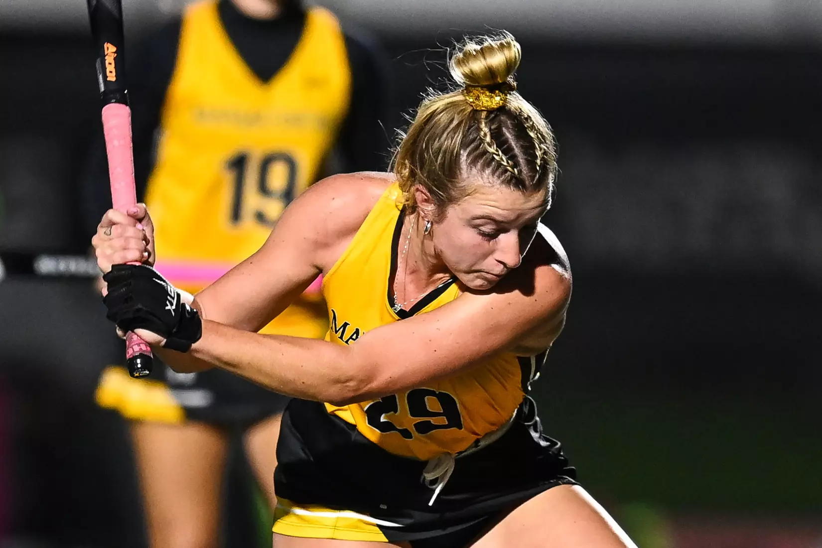 Millersville vs. Mercy in PSAC field hockey action at Biemesderfer Stadium in Millersville on Thursday, September 28, 2023. Mark Palczewski/Millersville Athletics.