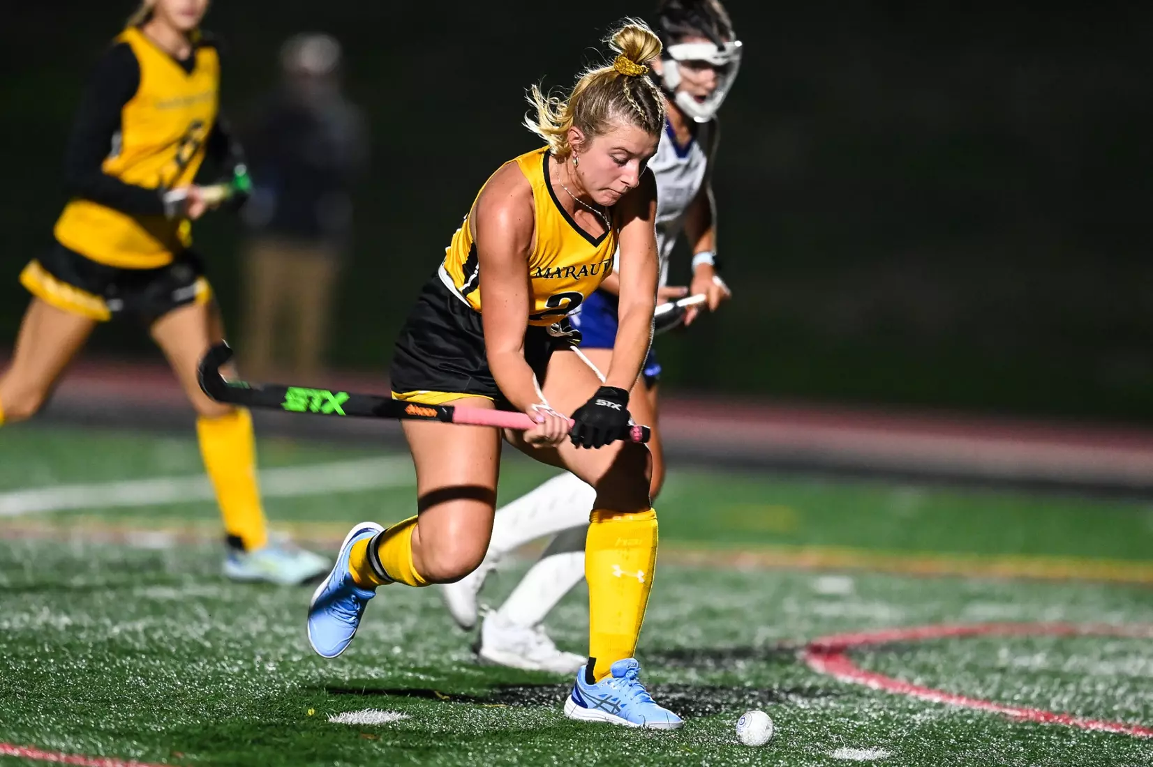 Millersville vs. Mercy in PSAC field hockey action at Biemesderfer Stadium in Millersville on Thursday, September 28, 2023. Mark Palczewski/Millersville Athletics.