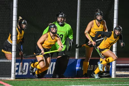 Millersville vs. Mercy in PSAC field hockey action at Biemesderfer Stadium in Millersville on Thursday, September 28, 2023. Mark Palczewski/Millersville Athletics.