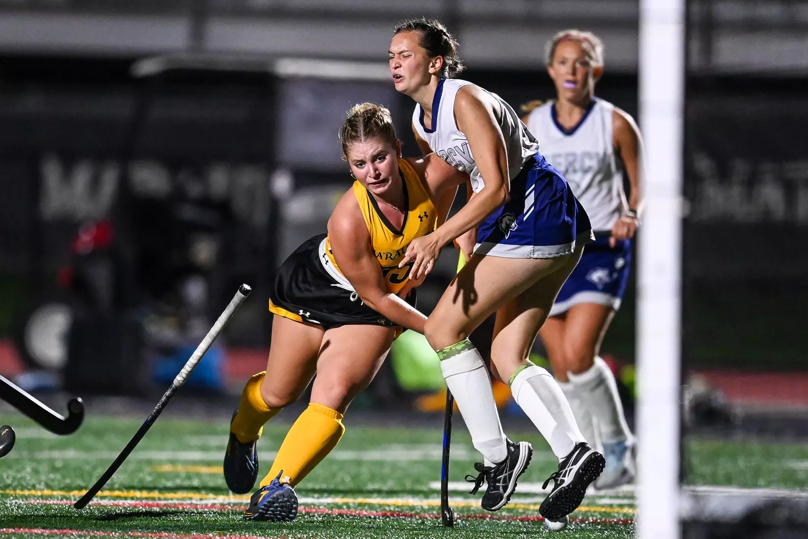 Millersville vs. Mercy in PSAC field hockey action at Biemesderfer Stadium in Millersville on Thursday, September 28, 2023. Mark Palczewski/Millersville Athletics.