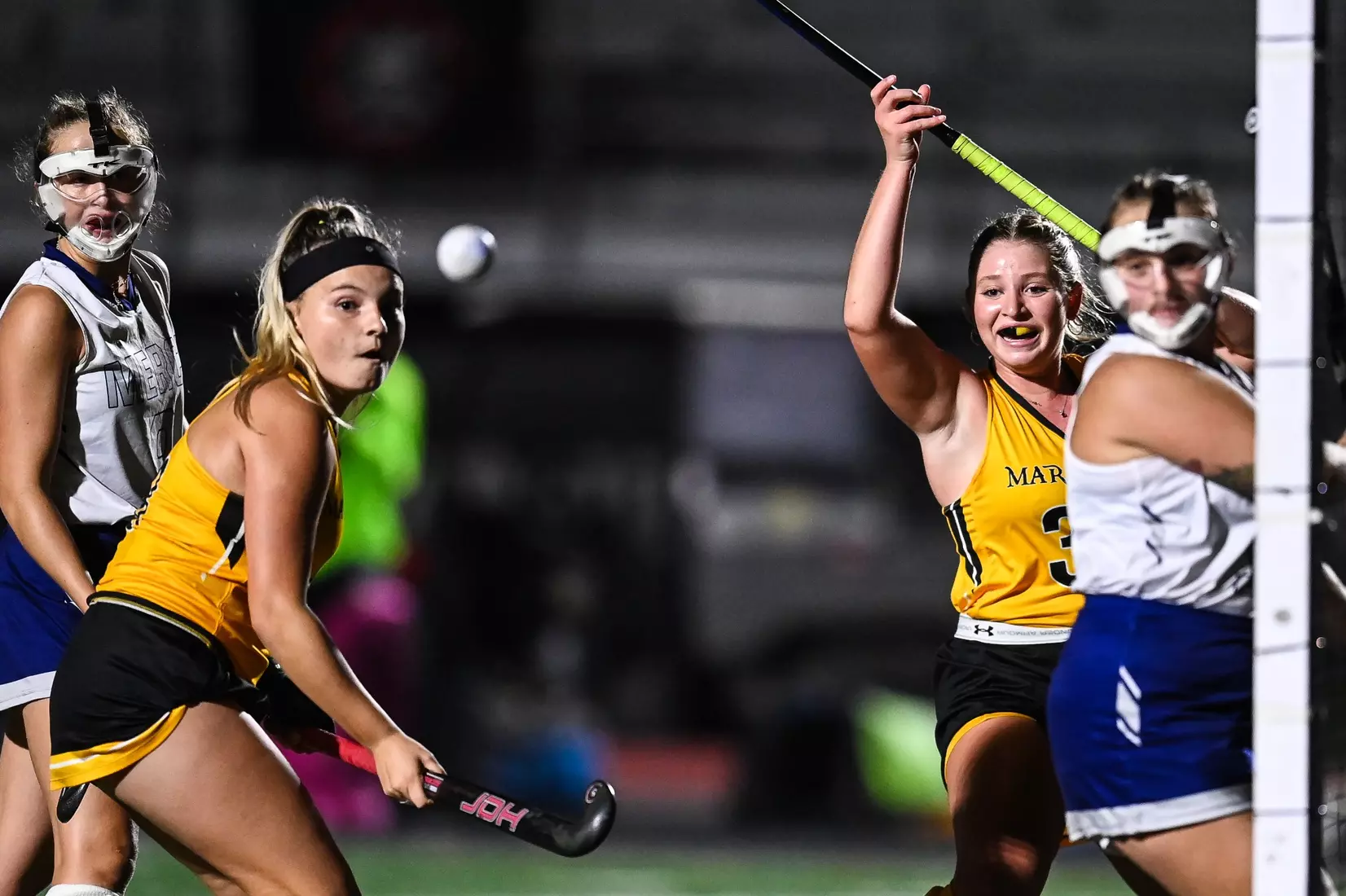 Millersville vs. Mercy in PSAC field hockey action at Biemesderfer Stadium in Millersville on Thursday, September 28, 2023. Mark Palczewski/Millersville Athletics.