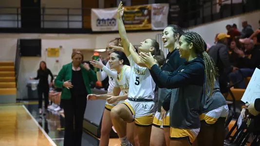 WBB Bench Celebration