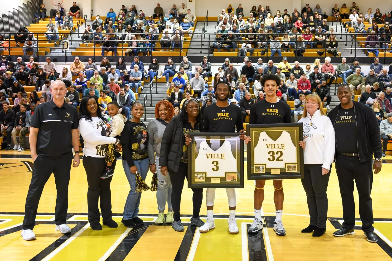 Millersville vs. East Stroudsburg basketball action on Senior Day at Pucillo Gymnasium in Millersville on Saturday, February 24, 2024. Mark Palczewski/Millersville Athletics.