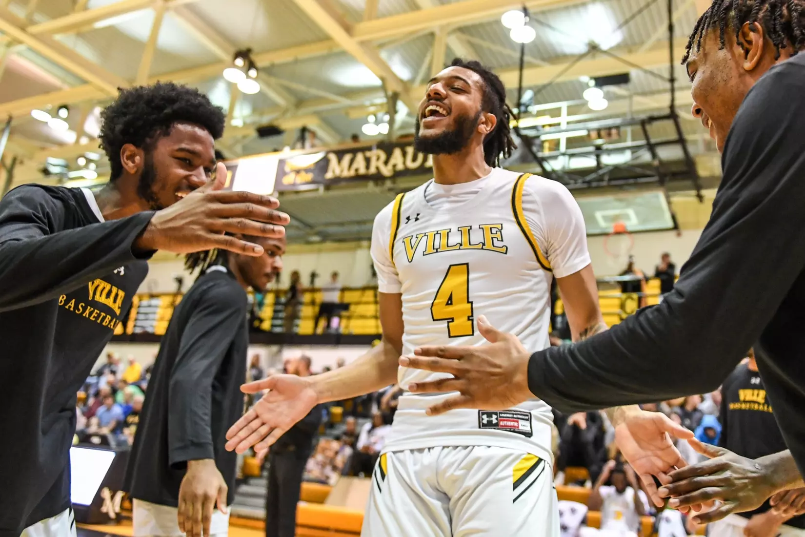 Millersville vs. East Stroudsburg basketball action on Senior Day at Pucillo Gymnasium in Millersville on Saturday, February 24, 2024. Mark Palczewski/Millersville Athletics.