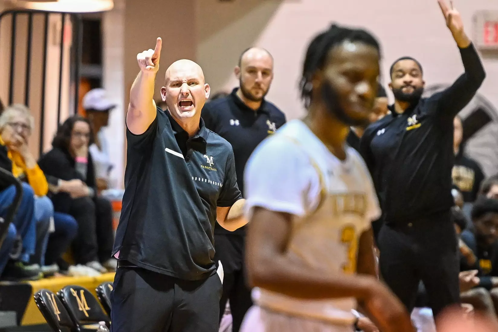 Millersville vs. East Stroudsburg basketball action on Senior Day at Pucillo Gymnasium in Millersville on Saturday, February 24, 2024. Mark Palczewski/Millersville Athletics.