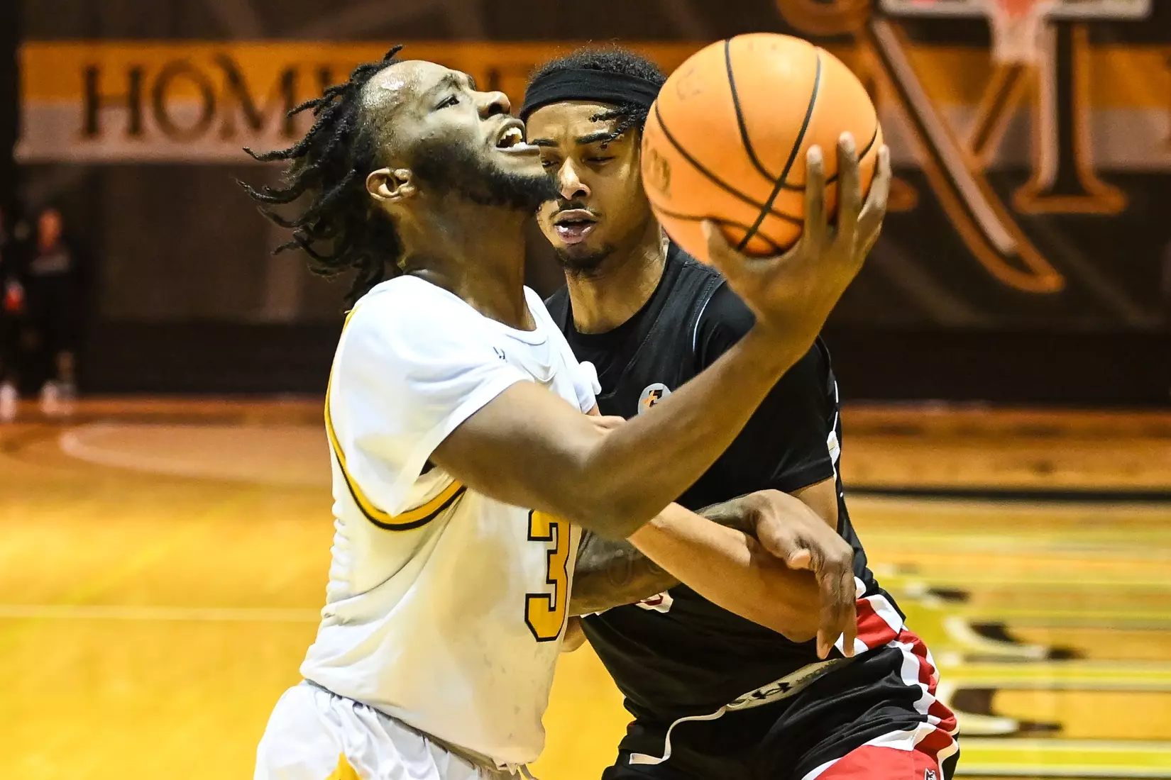 Millersville vs. East Stroudsburg basketball action on Senior Day at Pucillo Gymnasium in Millersville on Saturday, February 24, 2024. Mark Palczewski/Millersville Athletics.
