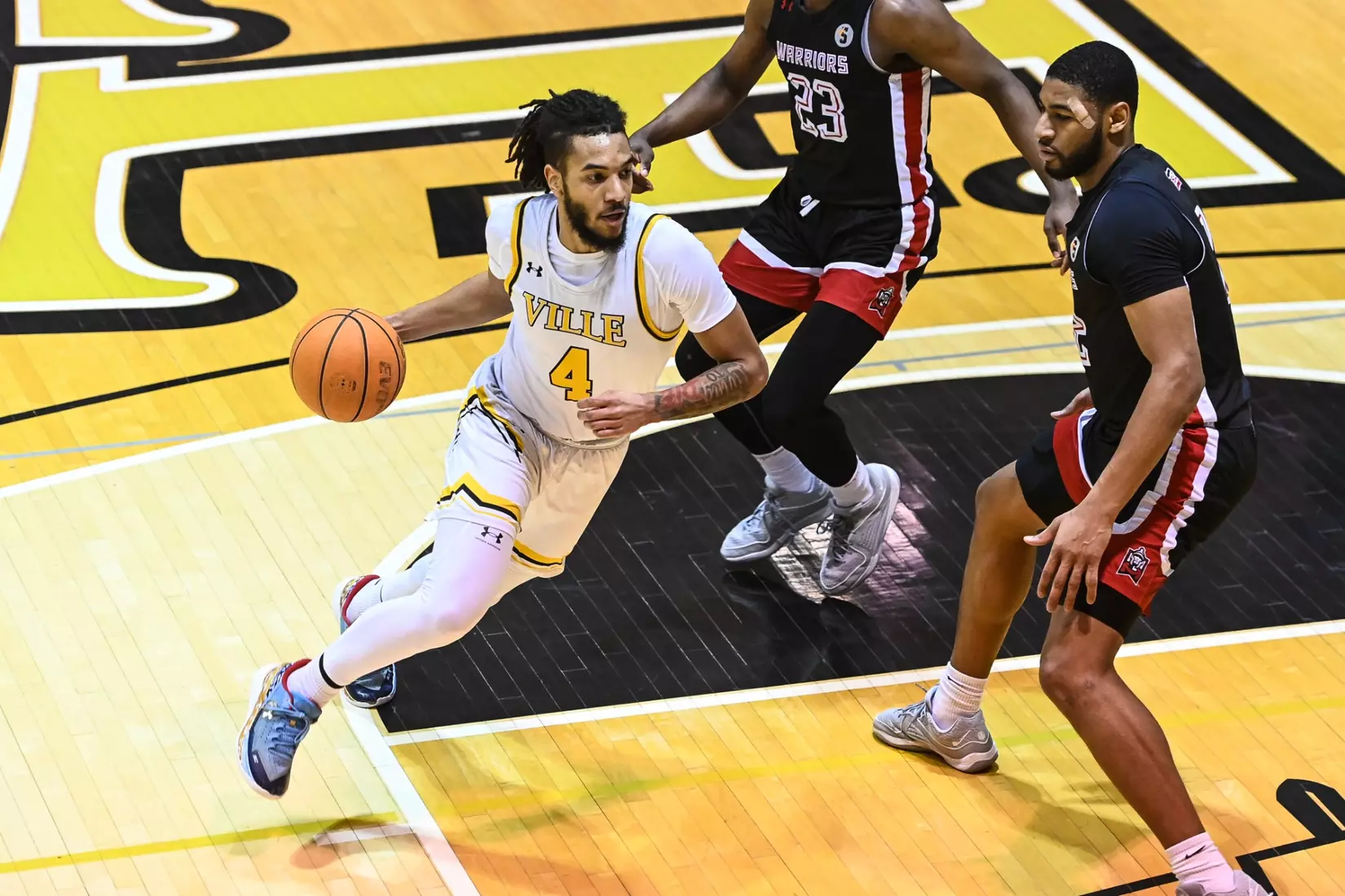 Millersville vs. East Stroudsburg basketball action on Senior Day at Pucillo Gymnasium in Millersville on Saturday, February 24, 2024. Mark Palczewski/Millersville Athletics.