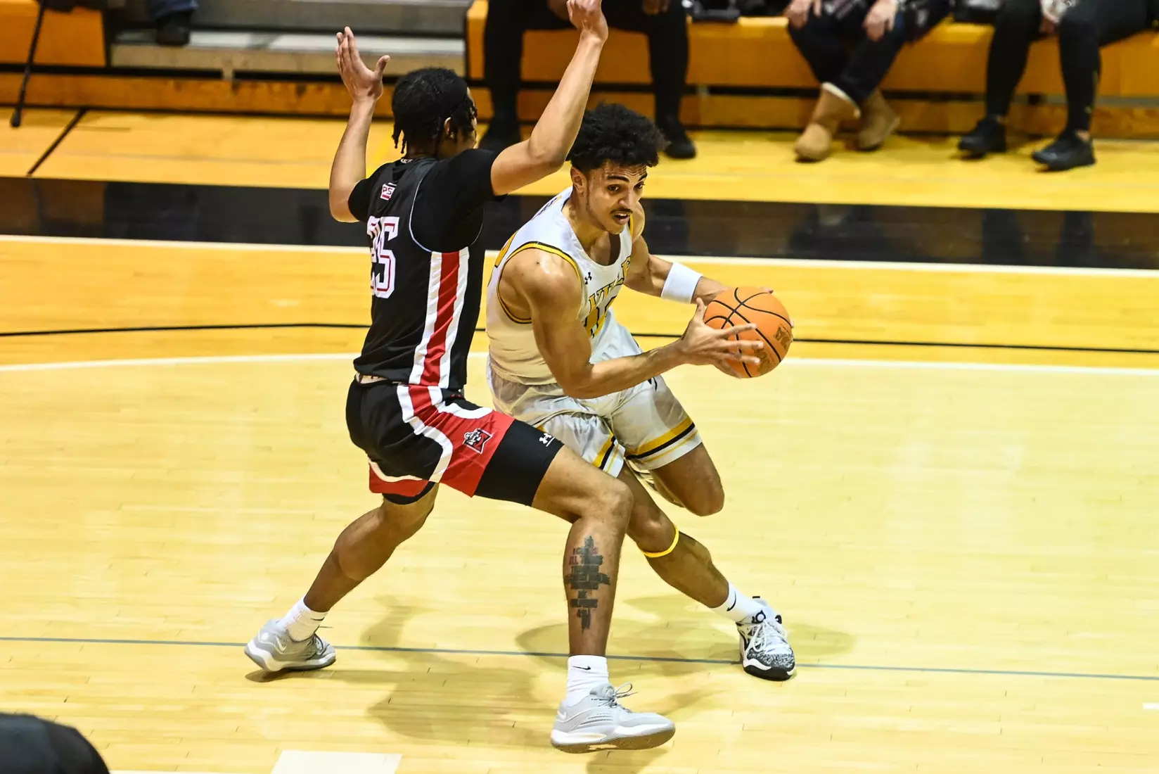 Millersville vs. East Stroudsburg basketball action on Senior Day at Pucillo Gymnasium in Millersville on Saturday, February 24, 2024. Mark Palczewski/Millersville Athletics.