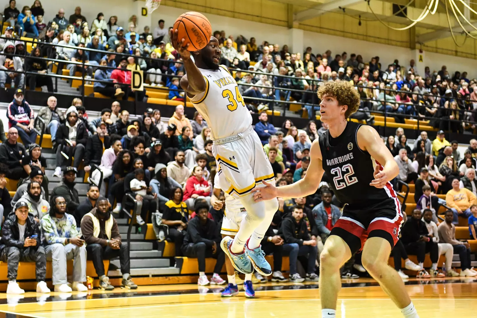 Millersville vs. East Stroudsburg basketball action on Senior Day at Pucillo Gymnasium in Millersville on Saturday, February 24, 2024. Mark Palczewski/Millersville Athletics.
