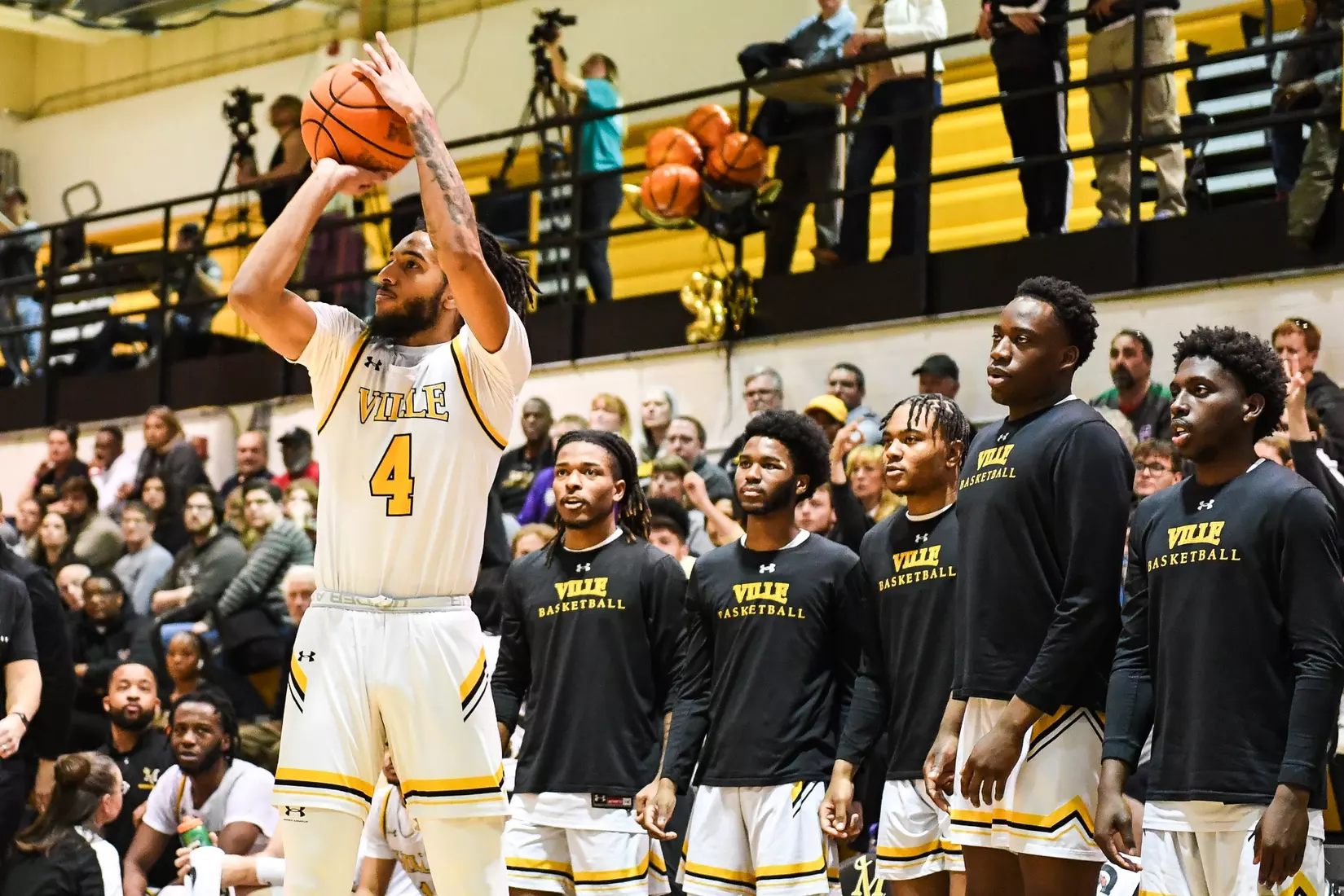 Millersville vs. East Stroudsburg basketball action on Senior Day at Pucillo Gymnasium in Millersville on Saturday, February 24, 2024. Mark Palczewski/Millersville Athletics.