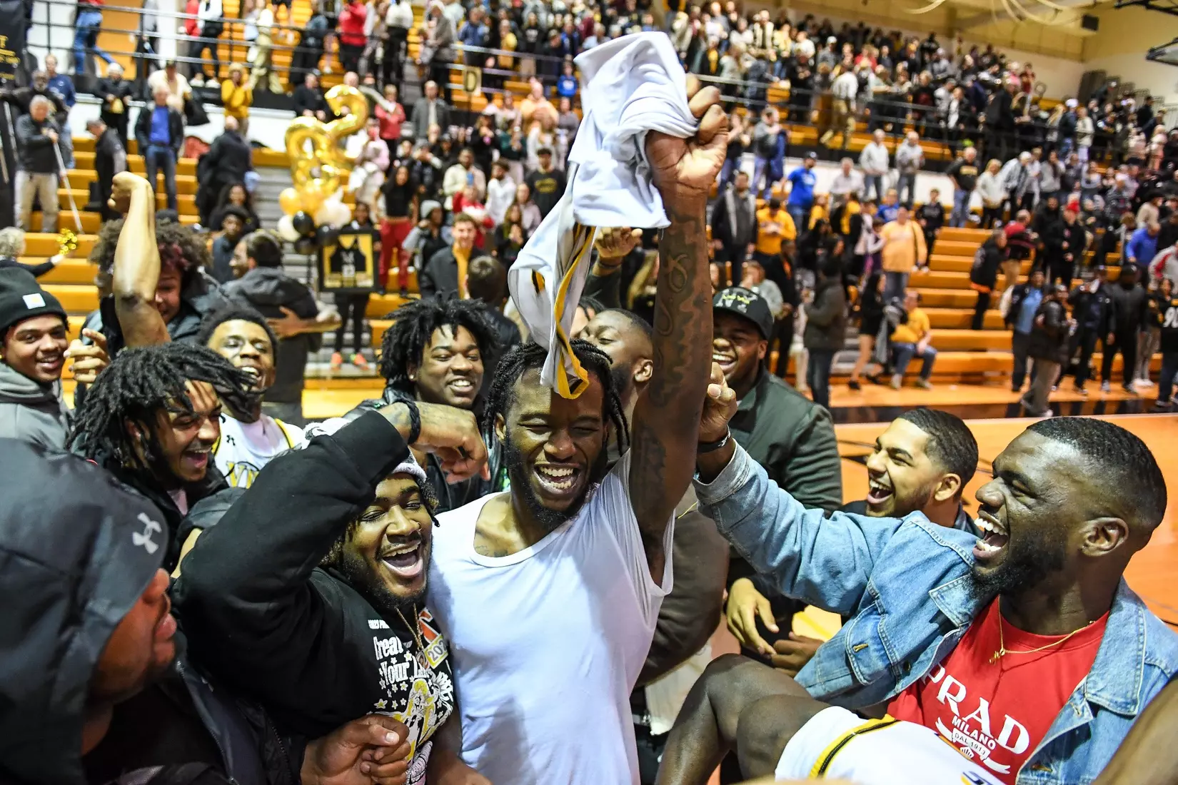 Millersville vs. East Stroudsburg basketball action on Senior Day at Pucillo Gymnasium in Millersville on Saturday, February 24, 2024. Mark Palczewski/Millersville Athletics.