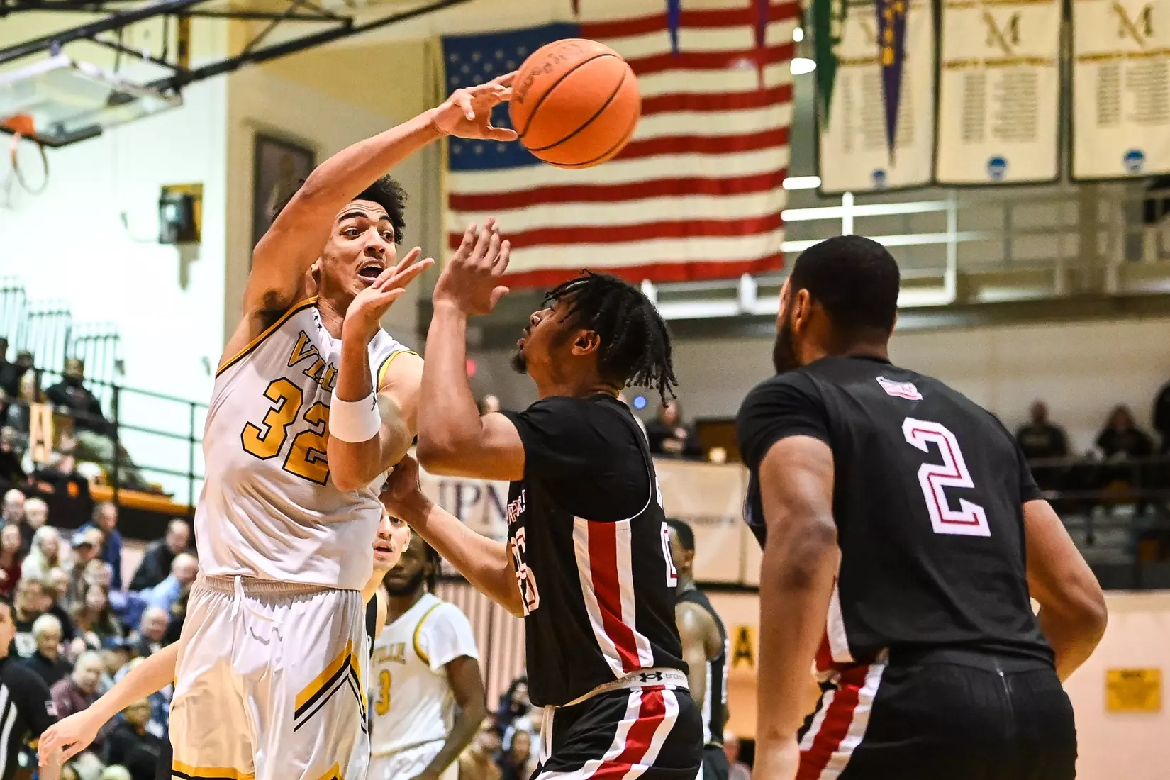 Millersville vs. East Stroudsburg basketball action on Senior Day at Pucillo Gymnasium in Millersville on Saturday, February 24, 2024. Mark Palczewski/Millersville Athletics.