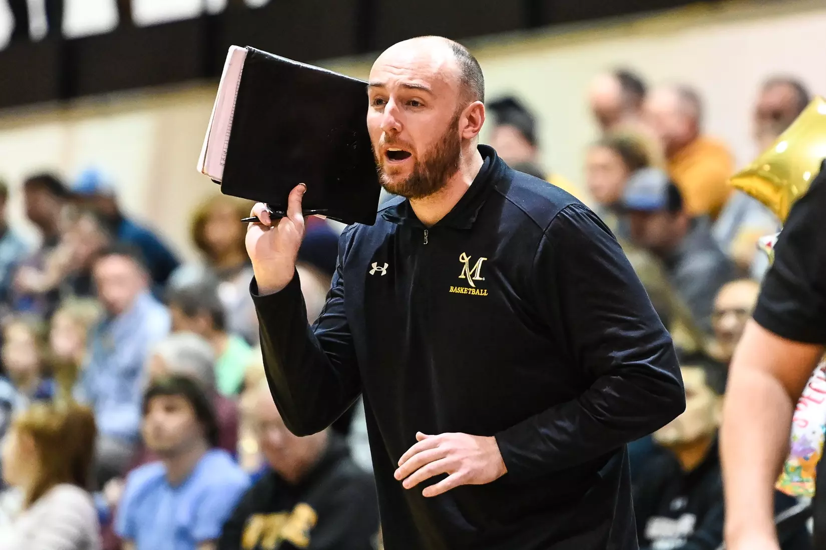 Millersville vs. East Stroudsburg basketball action on Senior Day at Pucillo Gymnasium in Millersville on Saturday, February 24, 2024. Mark Palczewski/Millersville Athletics.